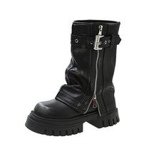Bota Feminina de Couro Cano Médio Mary