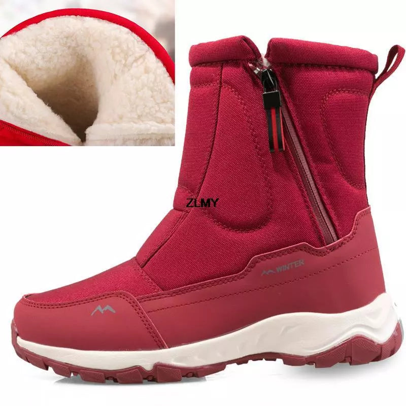 Bota de Neve Feminina Impermeável Hotshoes