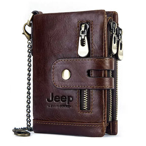 Carteira Feminina de Couro Genuíno Jeep + Brindes