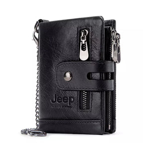 Carteira Feminina de Couro Genuíno Jeep + Brindes