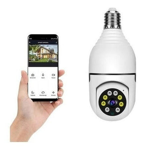 Câmera Giratória 360° Wifi Full Hd Com Visão Noturna