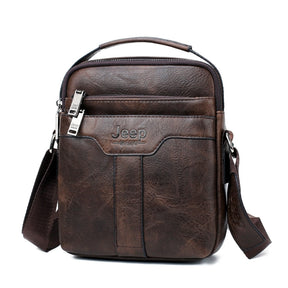 Bolsa Masculina de Couro Jeep Transversal