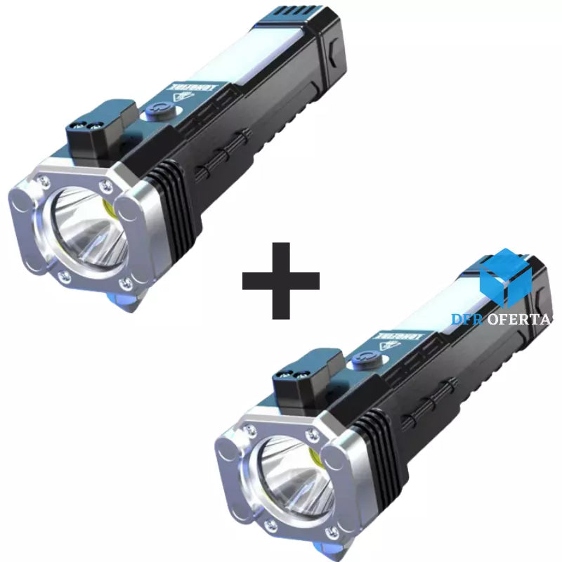 Lanterna Tática Titanium 4 em 1 Ultra Potência - Compre 1 Leve 2
