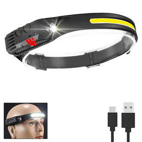 Lanterna de Cabeça Com Sensor À Prova D'água