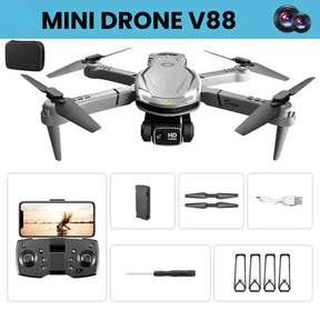 Mini Drone Profissional V88 Câmera Dupla HD 8K