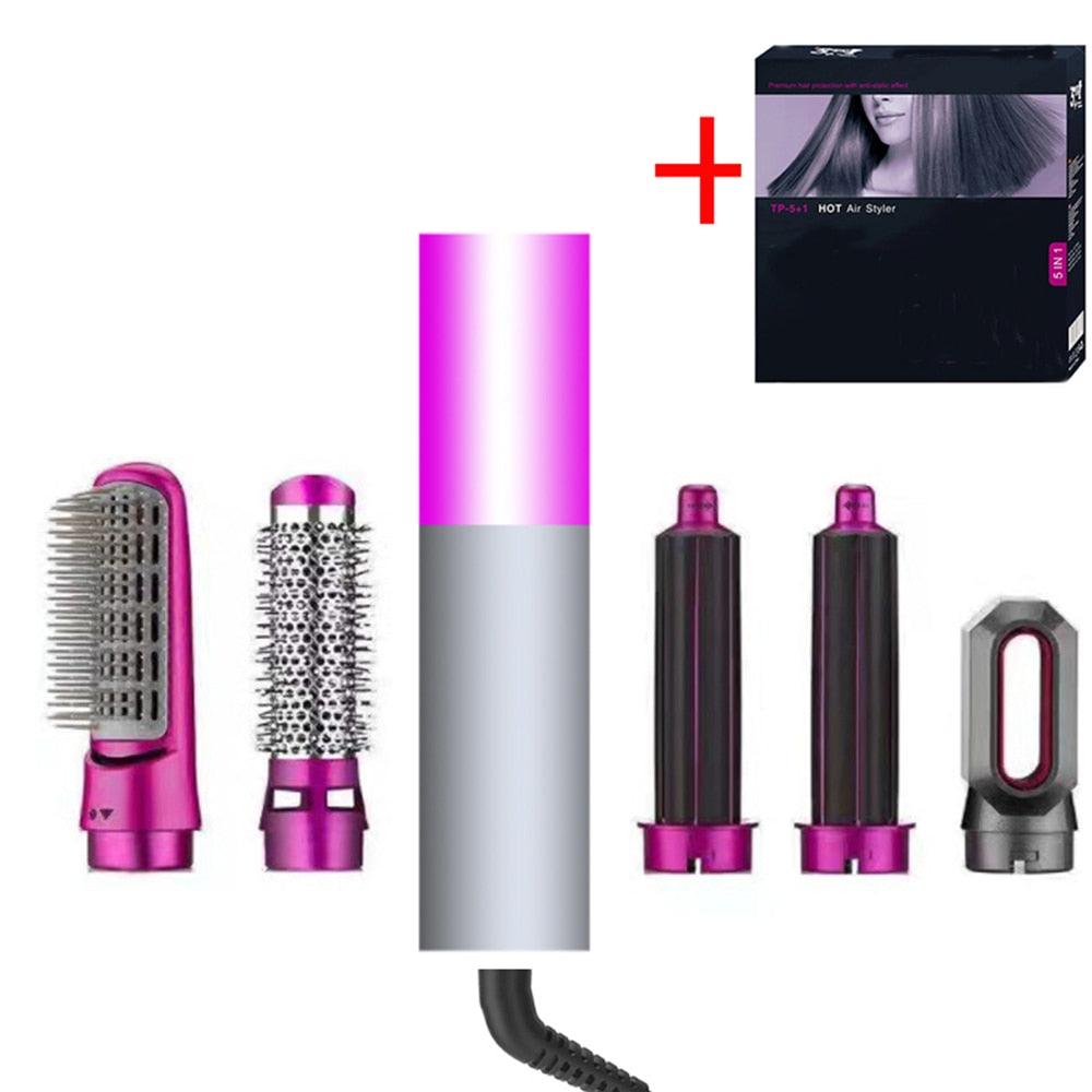 Escova Modeladora Feminina 5 em 1 Anti-Frizz Hot Air Styler