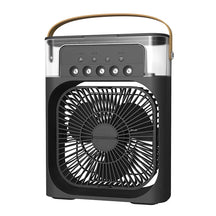 Mini Ventilador e Umidificador de Ar Portátil 3 em 1