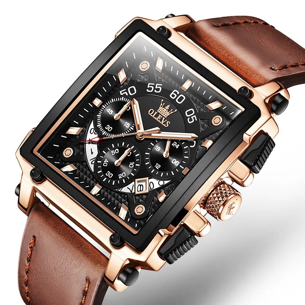 Relógio Masculino Quadrado Precision Prime