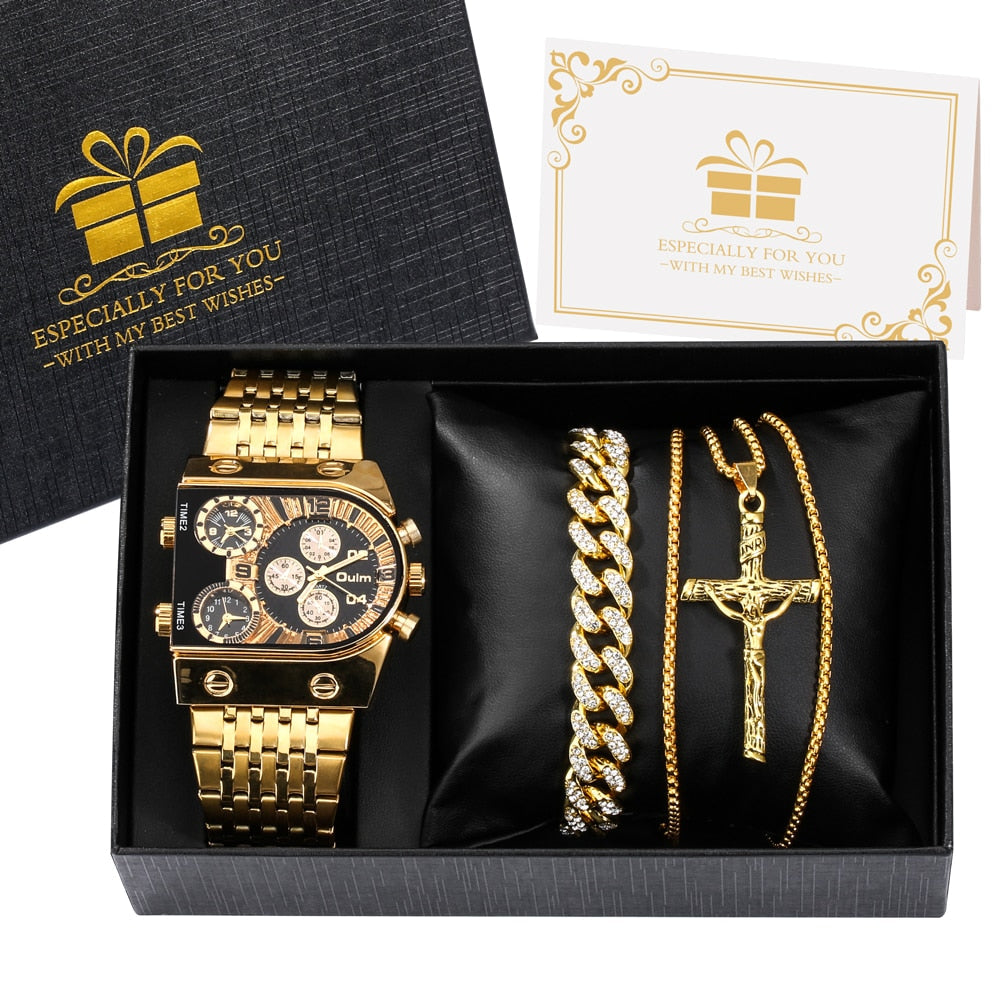 Kit Relógio Masculino Elegante e Resistente