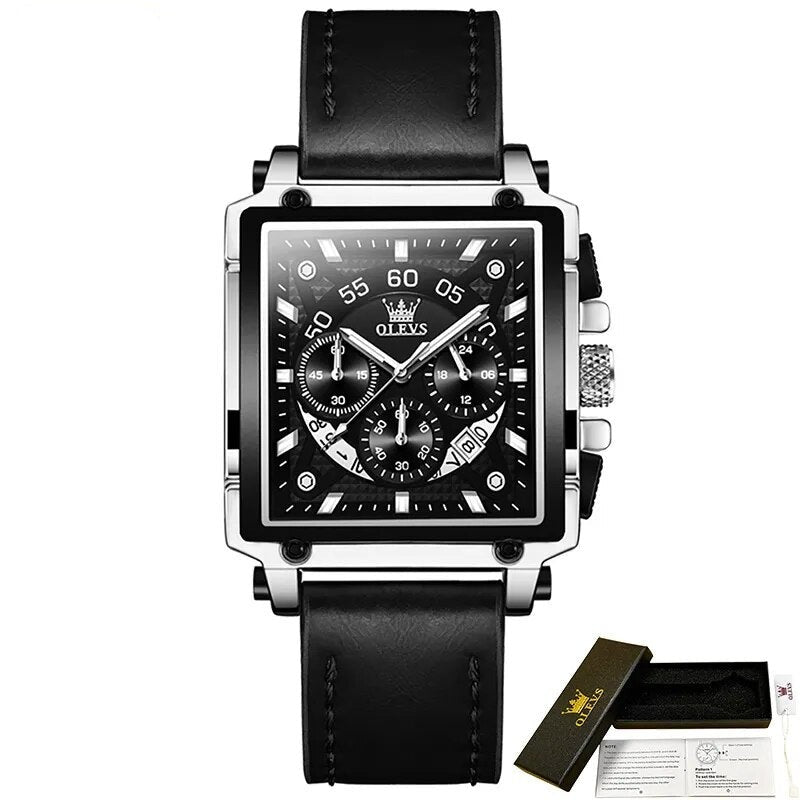 Relógio Masculino Quadrado Precision Prime