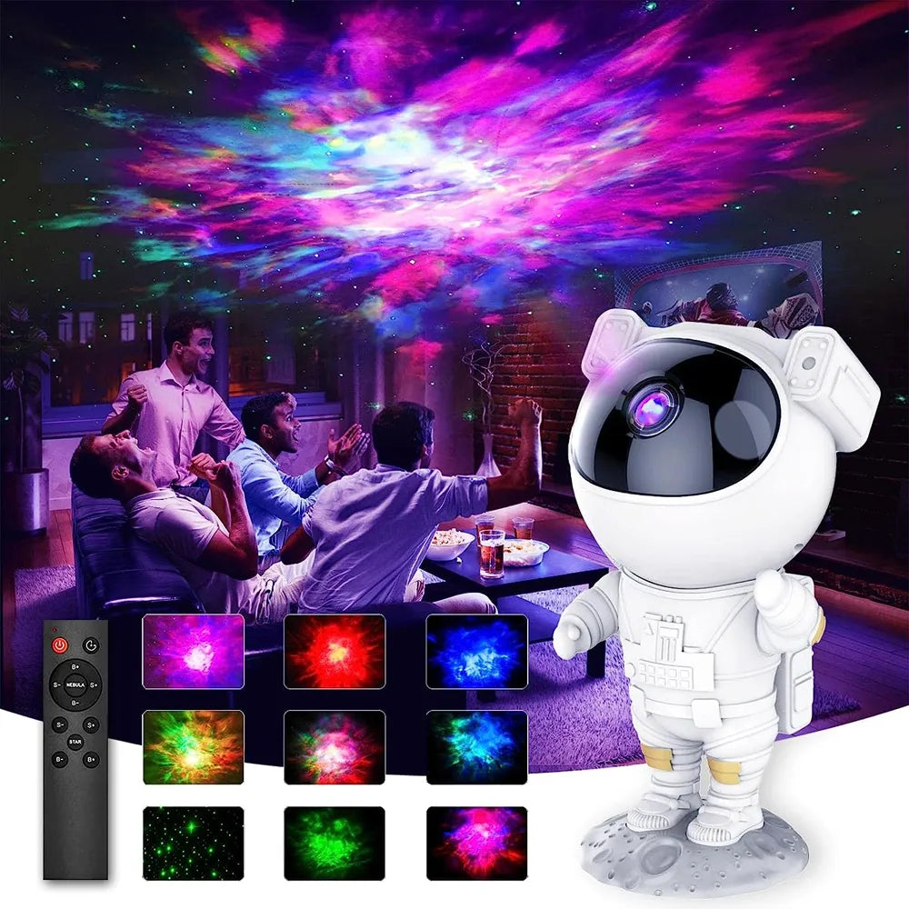 Projetor Astronauta de Galáxia Led Original - Magic Night