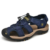 Sandália Masculina Ortopédica de Couro Orthosoft