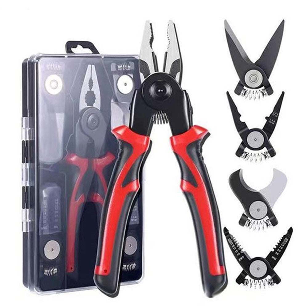 Kit Alicate Titanium Multifuncional Profissional 5 em 1