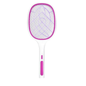 Raquete Mata Mosquito Elétrica 3 em 1 Recarregável