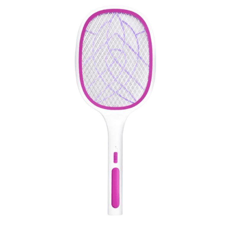 Raquete Mata Mosquito Elétrica 3 em 1 Recarregável